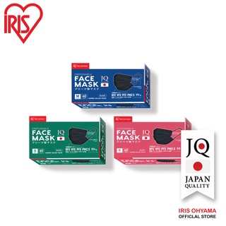 หน้ากากอนามัย ไอริส โอยามะ IRIS OHYAMA พิเศษ Big Value pack แพคสุดคุ้ม แบบกล่อง 60 ชิ้น สีดำ 3 กล่อง คละขนาด สีดำ