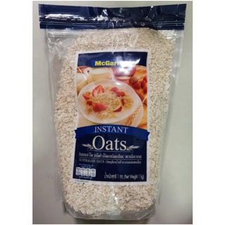 Mcgarrett Instant Oats 1kg เกล็ดข้าวโอ๊ตชนิดละเอียด วัตถุดิบนำเข้าจากออสเตรเลีย อาหารเช้า ซีเรียล กราโนล่าข้าวโอ๊ต