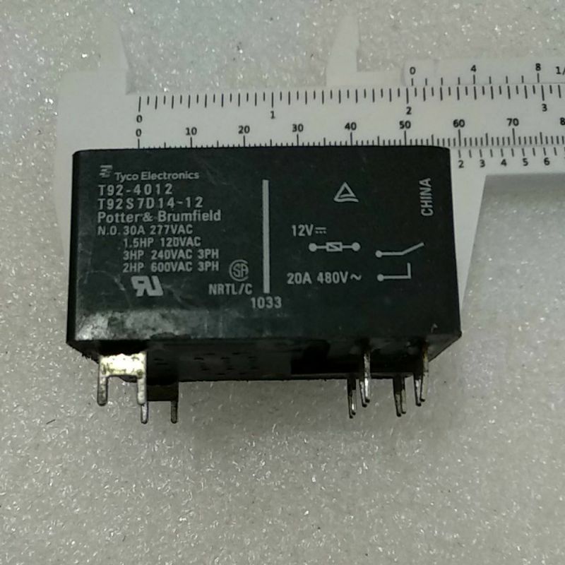 RELAY T92S7D14-12***