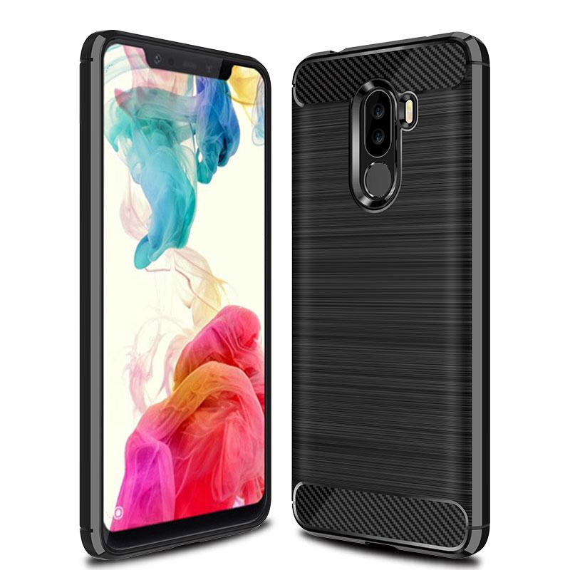 Xiaomi PocoPhone F1 A1 A2 Lite 5X 6X Redmi Note 6 Pro Carbon Case Cover Silicone Bumper Soft Phone Armor Shell