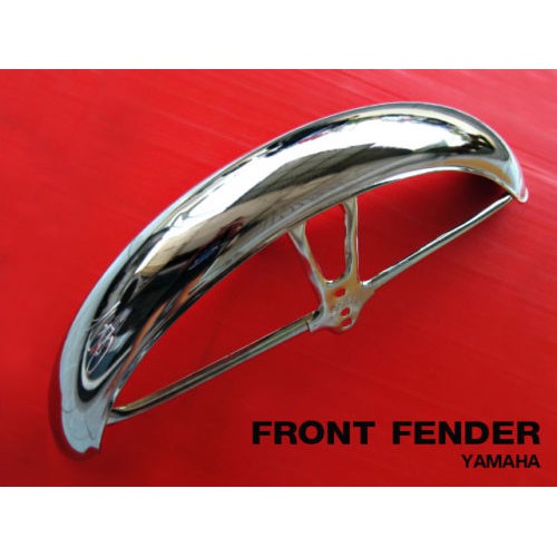 FRONT FENDER “CHROME” Fit For YAMAHA YG1 YG5 YGS1 YB100 YL1 YL2 YL3 // บังโคลนหน้า ชุบโครเมี่ยม