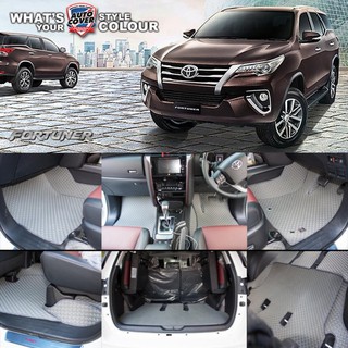 พรมรถยนต์ พรมปูพื้นรถยนต์ TOYOTA NEW FORTUNER 2015-2020 เกียร์ AUTO พรมกระดุม Super Save ชุดเต็มคัน 14 ชิ้น