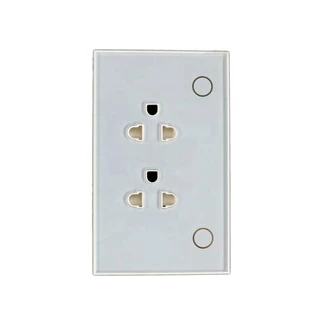 Tuya สมาร์ทปลั๊กฝังผนัง Wi-Fi/Zigbee เปิดปิด ตั้งเวลาผ่านแอป (801) รองรับ Google Home/Alexa-Wall Socket