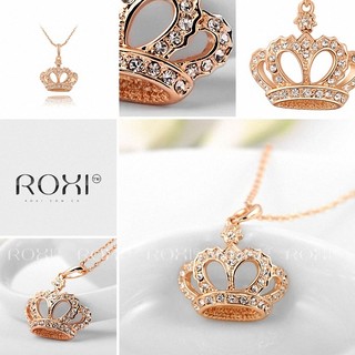 ROXI สร้อยคอ สวยงามด้วยจี้มงกุฎ รุ่น: NL00120 เพิ่มความเก๋ด้วยประดับด้วยคริสตัล