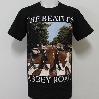 การพิมพ์ฝ้ายเสื้อวง THE BEATLES เสื้อยืด เสื้อ เดอะบีเทิลส์ S124 Size ยุโรปS-4XL