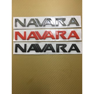 โลโก้ NAVARA ติดท้าย NISSAN ขนาด*26.8x3.5cm ราคาต่อชิ้น