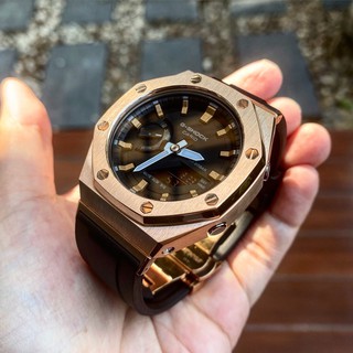 G-Shock Custom AP Rubber Metal Black Rose Gold  Luxury Sportไม่ธรรมดาบอกเลย