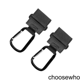 [CHOO] 1 Pair Shopping Bag Stroller Hook Wheelchair Baby Stroller Carabiner Clip Baby Carriage Bag Hanger Hanging Hook