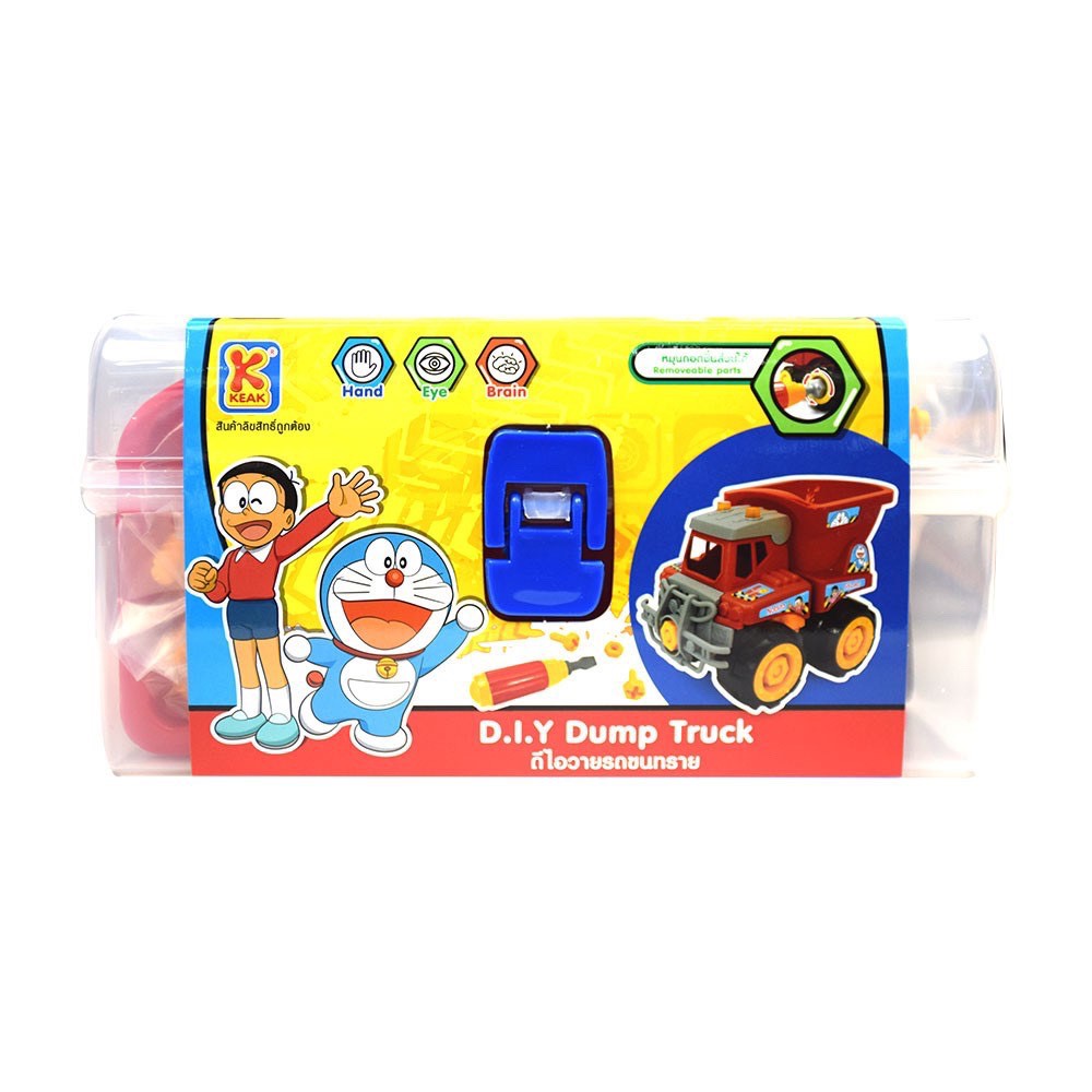 Doraemon ลิขสิทธิ์แท้ ชุดรถบรรทุก รถตัก ก่อสร้าง DIY โดราเอมอน พร้อมกล่อง Doraemon DIY truck รถเด็กเล่น ของเล่นทราย ราคา ถูกที่สุด ดีลบีเคเค แกลเลอรีภาพที่ 5
