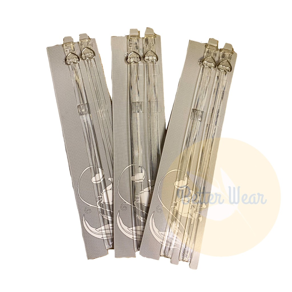 Lihualan 065 สายเสื้อในใส แบบร่อง (ซองเทา) ตะขอปรับรูปหัวใจ #seebra