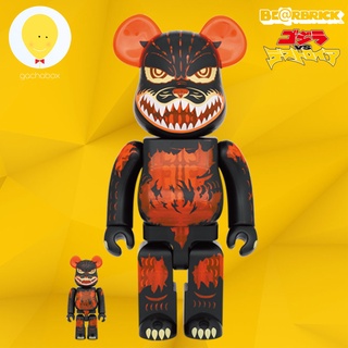 gachabox Bearbrick Godzilla VS Destroyer Clear Orange version 100%+400% - แบร์บริค ของแท้ Be@rbrick ฟิกเกอร์ Medicom Toy