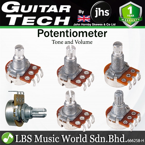 Guitar Tech Potentiometer Tone Pot และ Volume Shaft Part สําหรับกีตาร์ไฟฟ้า (GT517 GT515 GT520 GT519