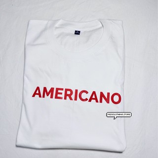 "Americano" เสื้อยืดสกรีน สวมใส่สบาย