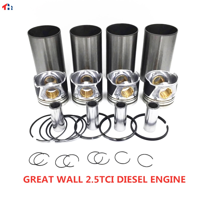 Engine Repair Kit Piston & Cylinder Liner & Piston Ring & Piston Pin for Great Wall HOVER H3 H5 WING