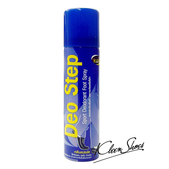 สเปรย์ระงับกลิ่นเท้าและรองเท้า กลิ่นสปอร์ต (Sport Deodorant Foot Spray) Deo Step 60ml