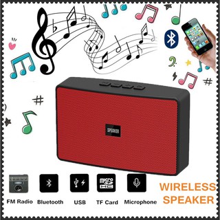 Portable Wireless Bluetooth Speaker T15 ลำโพงบลูทูธแบบพกพา รองรับวิทยุ FM / Micro SD การ์ด / การโทรออก รับสาย