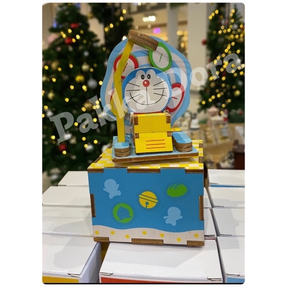 Doraemon DIY Music Box 🎶 กล่องดนตรีไม้โดเรม่อน แบบประกอบเอง ลิขสิทธิ์แท้ญี่ปุ่น