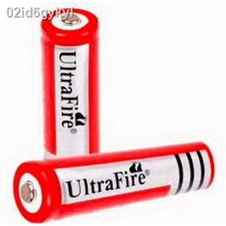 02id6gykylถ่านรีชาร์จ UltraFire 18650 / 3.7V li-ion 8800mAh ถ่านอะไหล่ไฟฉายแรงสูง ไฟคาดหัว ถ่านก้อนแดงรีชาร์จได้ รุ่น186