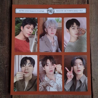 [แท้/พร้อมส่ง​] โฟโต้​การ์ด​ Photocard Astro 2022 Seasons Greetings Coffee or Tea Coffee ver.