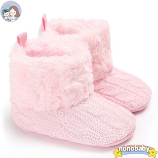 【ราคากวาดล้าง】Warm And Non-slip Mid-tube High-top Winter Leisure Childrens Toddler Shoes