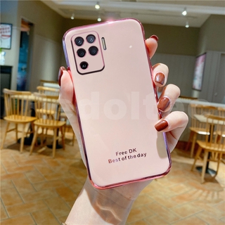 เคส OPPO Reno5 F A94 4G ตัวกันรอยกล้องแบบด้านกันกระแทกสีฮิตฝาหลังใส OPPO Reno 5F