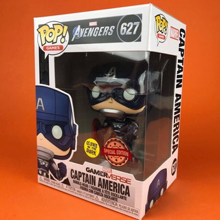 Funko POP Gemerverse Captain America Avengers Glows in the Dark Exclusive 627