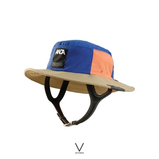 V ACTIVEWEAR MULTI COLOR (BLUE PEACH KHAKI) x ANDAMAN SURF HAT หมวกใส่เล่นเซิร์ฟ มีสายรัดคาง สีผสม