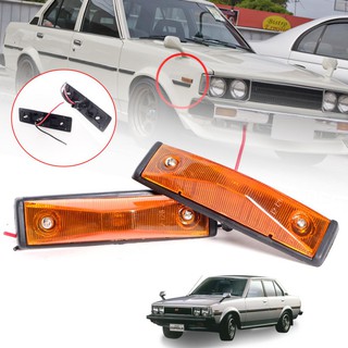 ไฟเลี้ยวข้างแก้ม สีส้ม รุ่น Toyota Corolla KE70 TE71 KE72 ปี 1979-1987 1 คู่