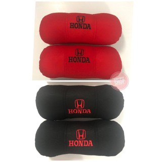 ผ้า(1คู่)หมอนรองคอกระดูก #ปักลายยี่ห้อรถ #honda