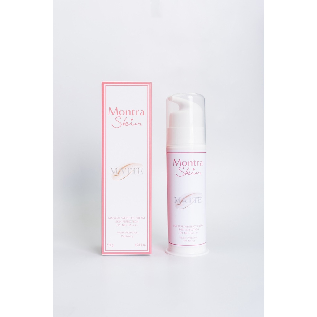 Montra Skin Matte SPF 50 PA+++ ครีมลงผิวตัว ครีมลงผิวผ่อง กันน้ำ กันแดด ไม่ติดชุด ไม่ติดขน ไม่ติดเบาะรถ