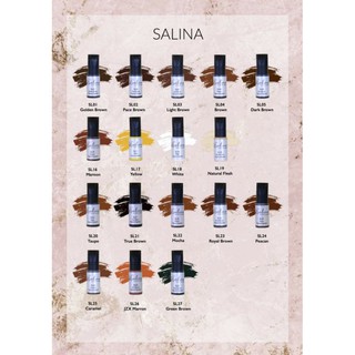 Salina สีสักคิ้ว ออแกรนิก งานออมเบร สวยมากๆๆ 15ml ( สีปาก )