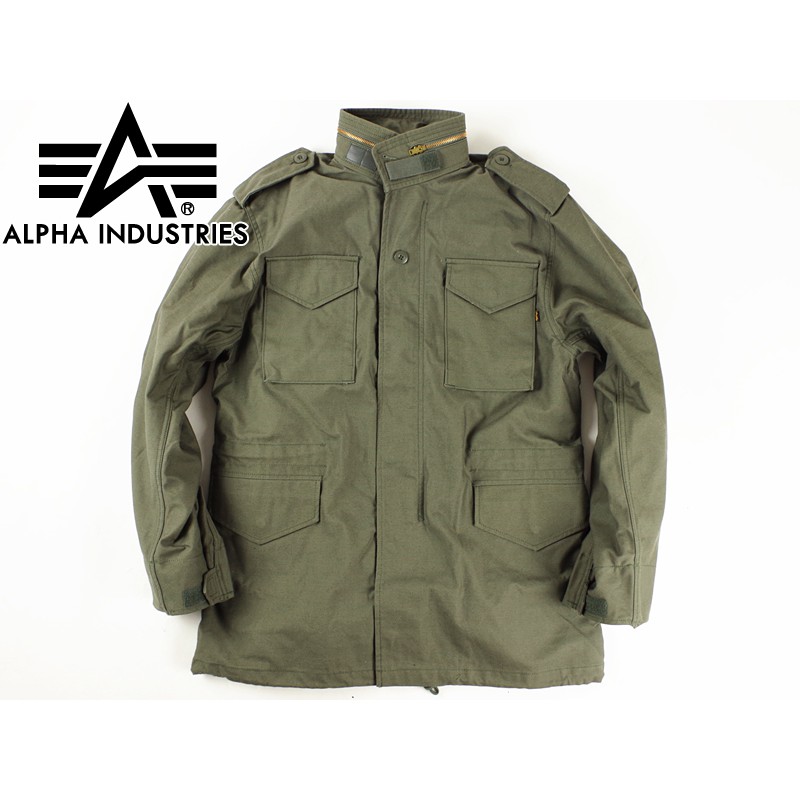 M65 FIELD COAT WITHOUT LINER | ALPHA INDUSTRIES (OLIVGREEN) | GENUINE ORIGINAL