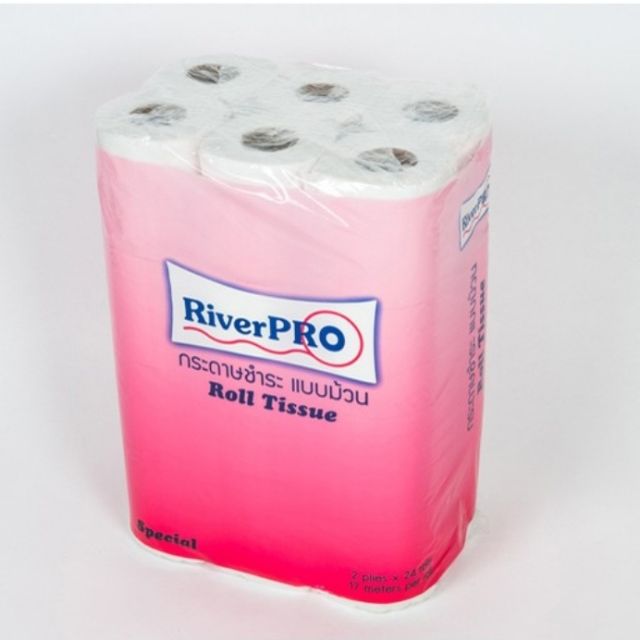 กระดาษทิชชู River Pro (1 แพ็ค 24 แพ็ค)