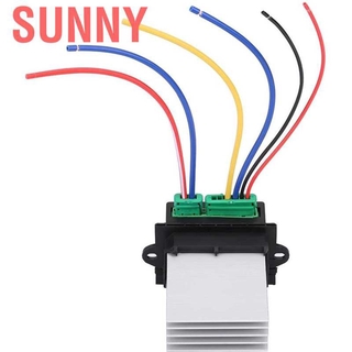 Sunny เครื่องทําความร้อนมอเตอร์พัดลมตัวต้านทาน W / Wire Plug สําหรับ Citroen C 5 Peugeot 207 607