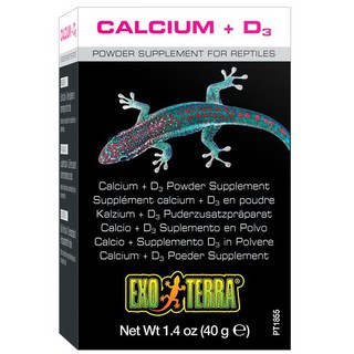 Exo Terra Calcium +D3 Powder Supplement 90G