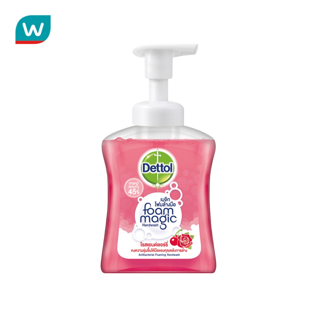 Dettol เดทตอล โฟมล้างมือ สูตร โรส แอนด์ เชอร์รี่ 250 มล.