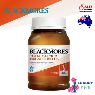 Blackmores Total Calcium Magnesium + D3 200 Tablets