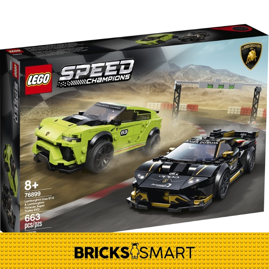 76899 LEGO Speed Champions Lamborghini Urus ST-X & Huracan Super Trofeo EVO