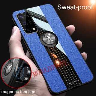 เคสโทรศัพท์ แบบเกราะแข็ง กันกระแทก พร้อมแหวนขาตั้ง สำหรับ Realme 7 5G