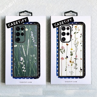 Casetify เคสซิลิโคนนิ่ม ลายดอกไม้ เถาลาเวนเดอร์ สําหรับ Samsung Galaxy S23 S21 S22 Plus Ultra