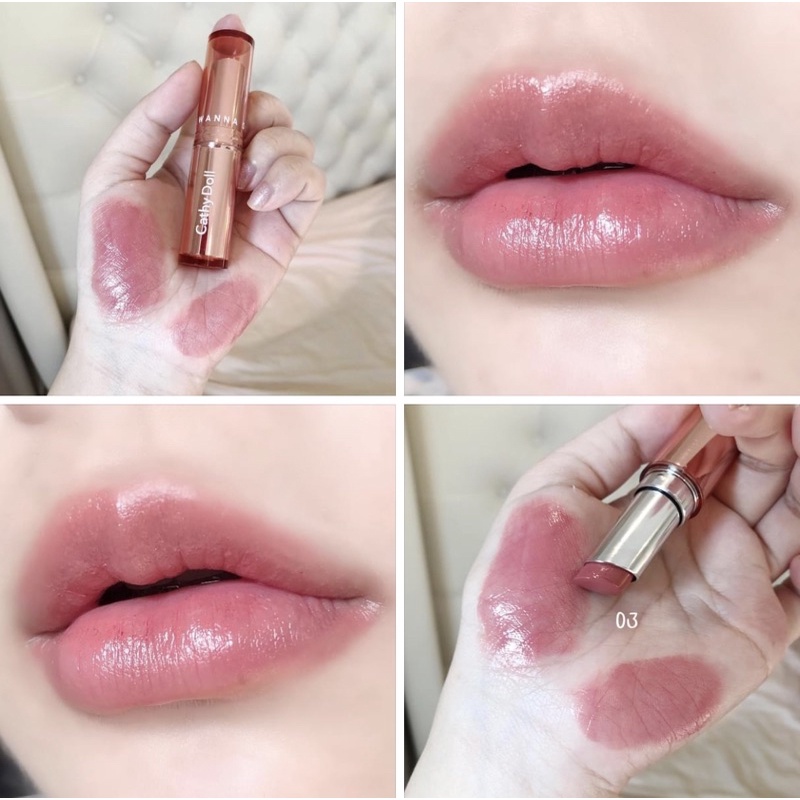 โอโห ลิป Cathy Doll รุ่น Wanna shine สี03 ซื้อมาแบบไม่คาดหวังแต่เกินคาดไปมากกก เนื้อลิปดีโคตรฟีลดิออร์ สีน่ารัก ธรรมชาติ