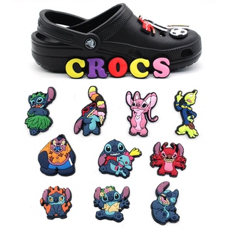 Cy-store ใหม่ จี้การ์ตูน Stitch Graffiti Series Jibbitz PVC น่ารัก หลากสีสัน สําหรับตกแต่งรองเท้า Crocs Clogs TikTok ขายส่ง