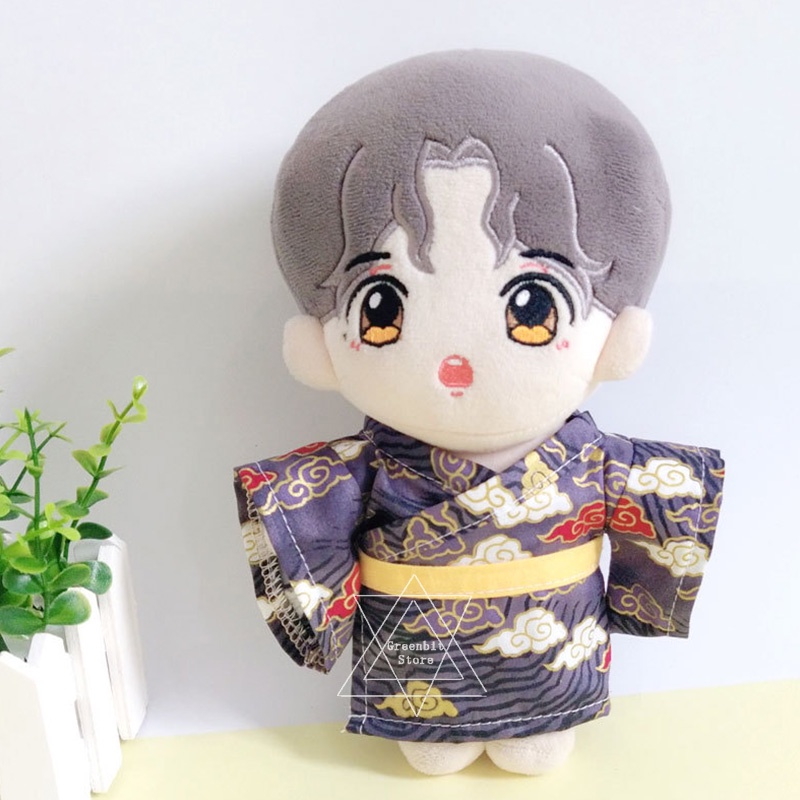 ชุดเสื้อผ้าตุ๊กตา กิโมโน Idol Cai Xukun Ikun Yibo Xiao Zhan Gong Jun JIN SUGA Jimin Jpop ขนาด 15 ซม. 20 ซม. ของขวัญ