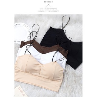 Pretty Bra PB-002 เสื้อในสายเดี่ยว เนื้อผ้ายืด นุ่ม สบาย Free size