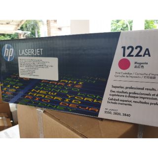 HP 122A ตลับหมึกโทนเนอร์ สีม่วงแดง สีฟ้า สีดำสีเหลืองของแท้ Magenta Cyan Black Yellow Original Toner Cartridge 