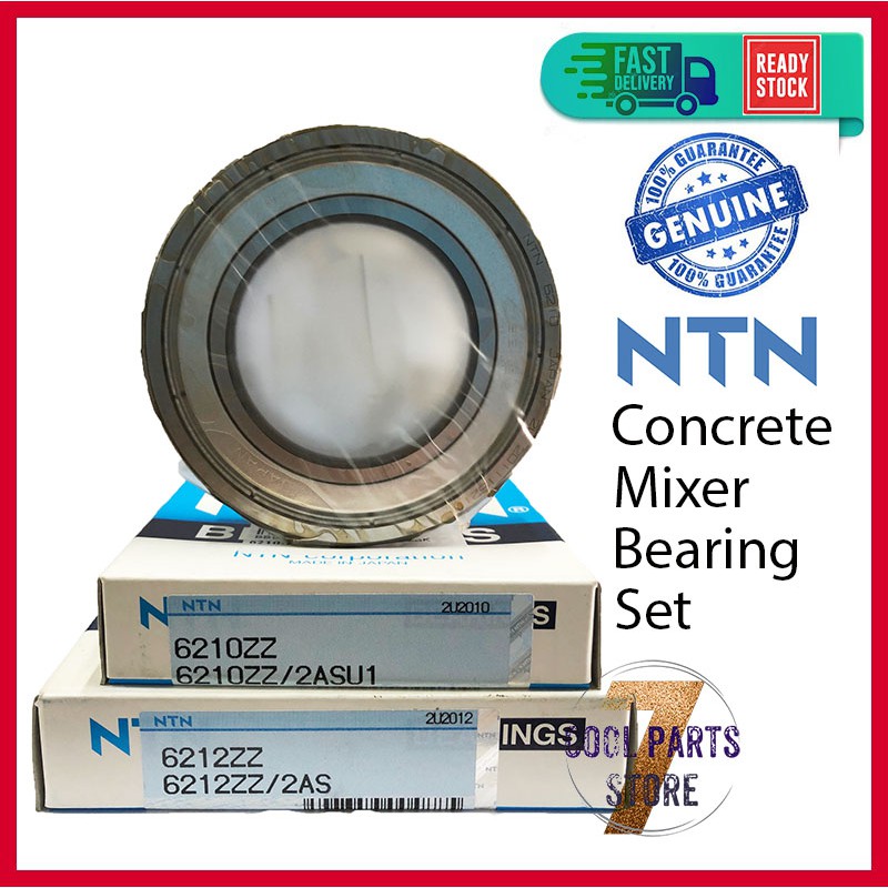NTN 6210ZZ 6212ZZ ชุดแบริ่งผสมคอนกรีต NTN JAPAN
