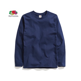 Fruit of The Loom® Classic Long Sleeve Navy เสื้อยืดแขนยาว - กรม