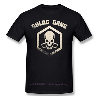 เสื้อยืด ผ้าฝ้าย พิมพ์ลายเกม Ops Warzone Gulag Gang Pures สําหรับผู้ชาย