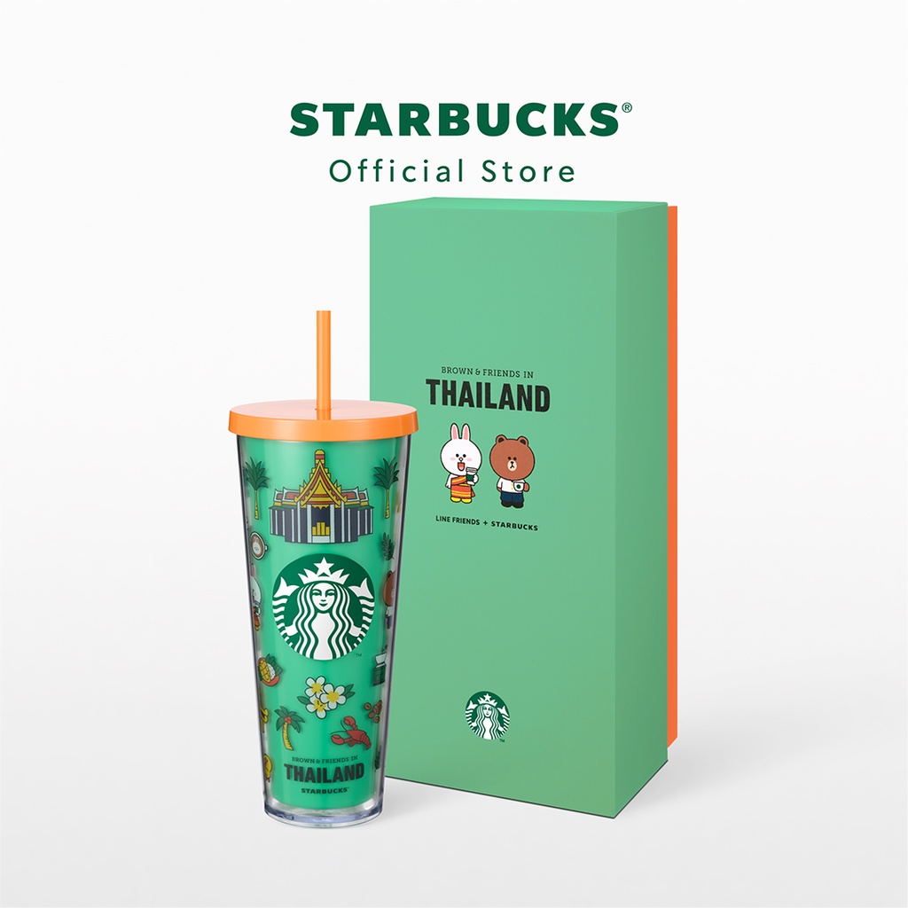 Starbucks Thailand LINE Friends Cold Cup 24oz. ทัมเบลอร์สตาร์บัคส์