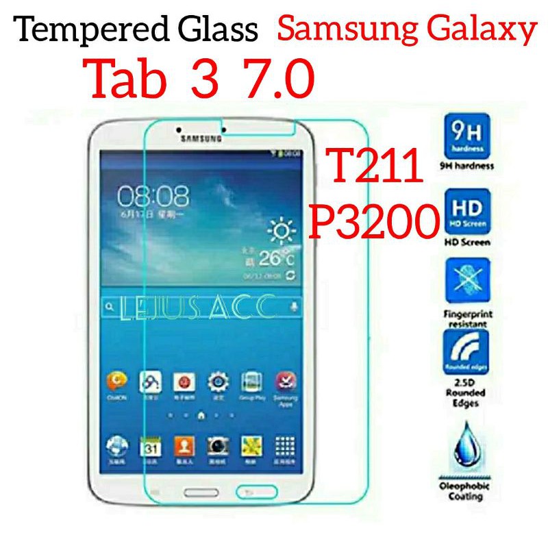 กระจกนิรภัย 9H 0.3mm 2.5D Samsung Galaxy Tab 3 7.0 T211 P320p